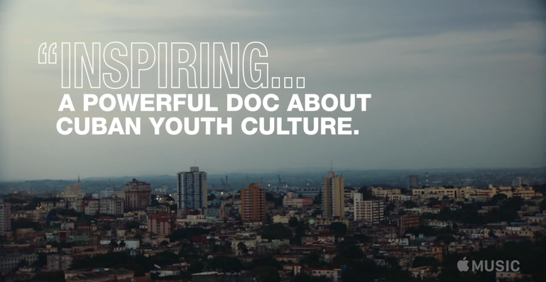 cuban cityscape with text