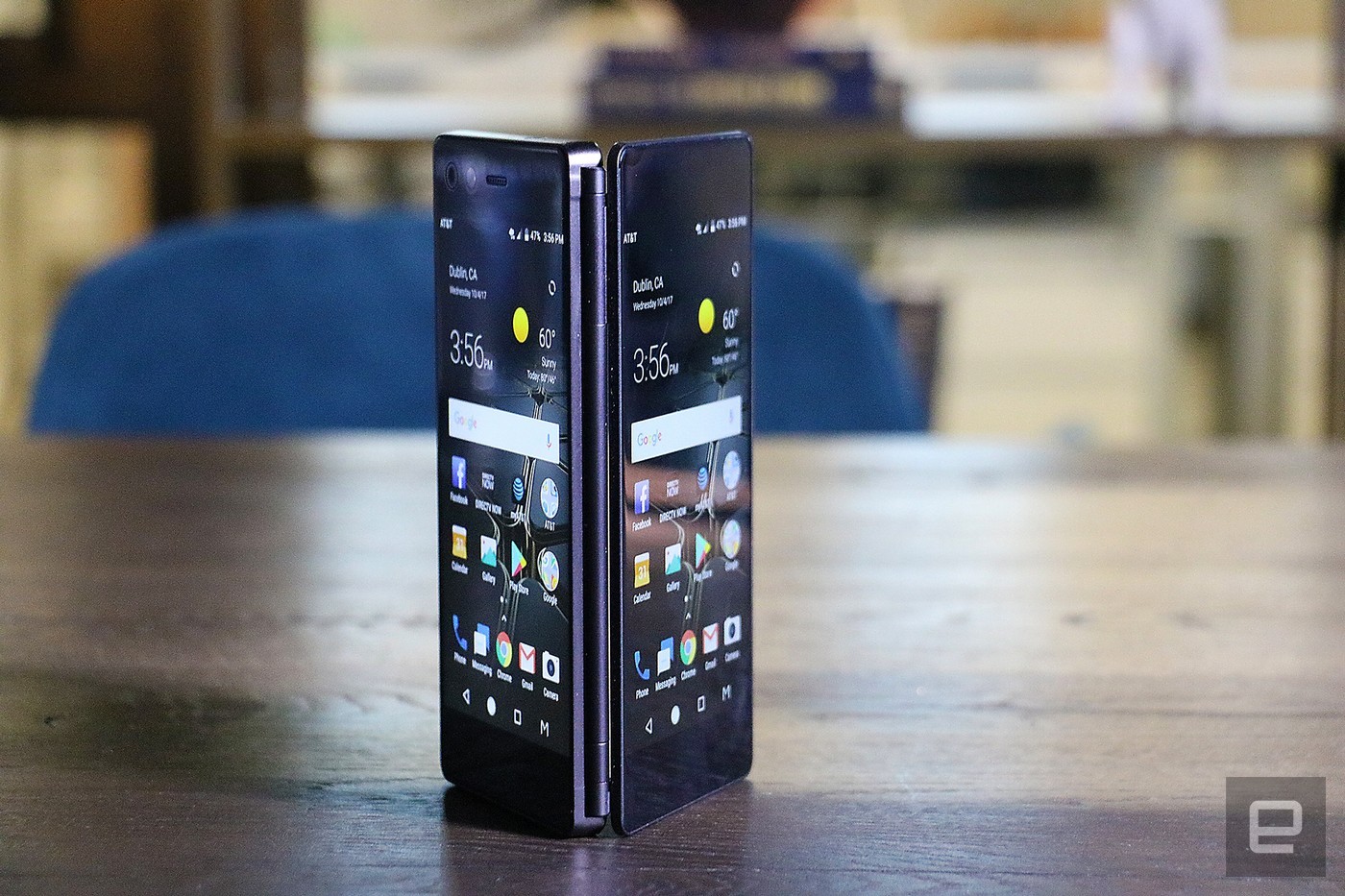 dual screen smartphone standing