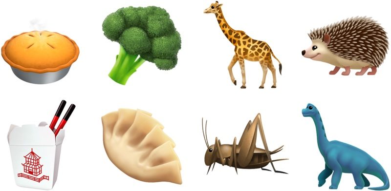 food and animal emojis