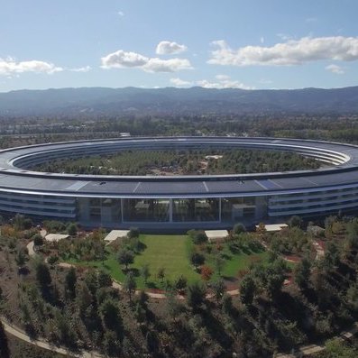 apple park aerial view