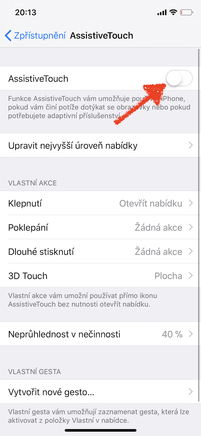 assistive touch toggle off