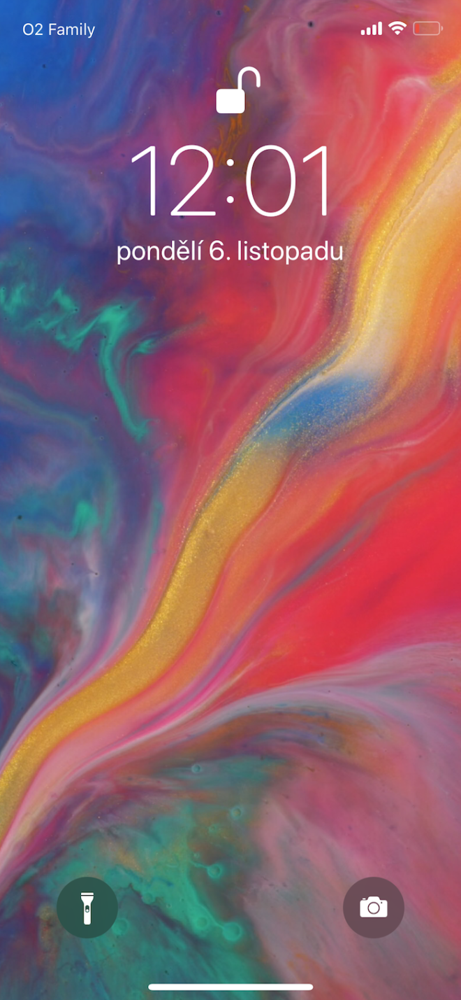 colorful phone lock screen