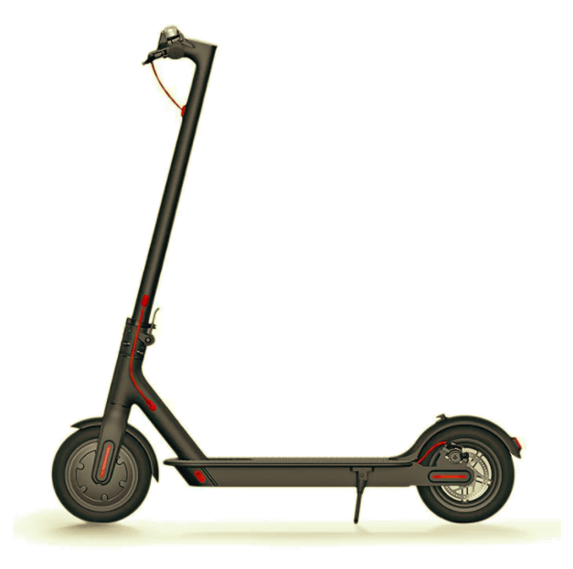 electric scooter side view