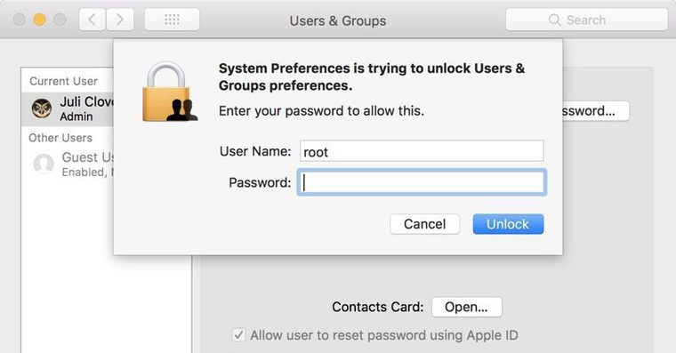 macos login screen