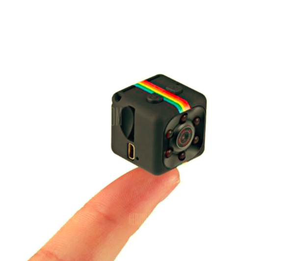mini camera on finger
