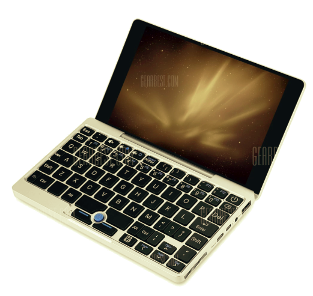 mini laptop open keyboard