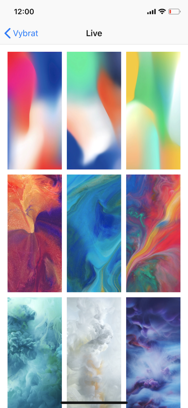 phone wallpaper selection