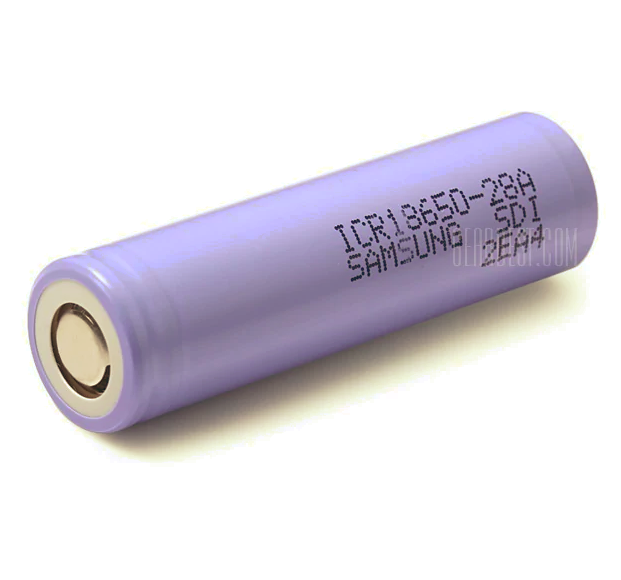 single purple battery