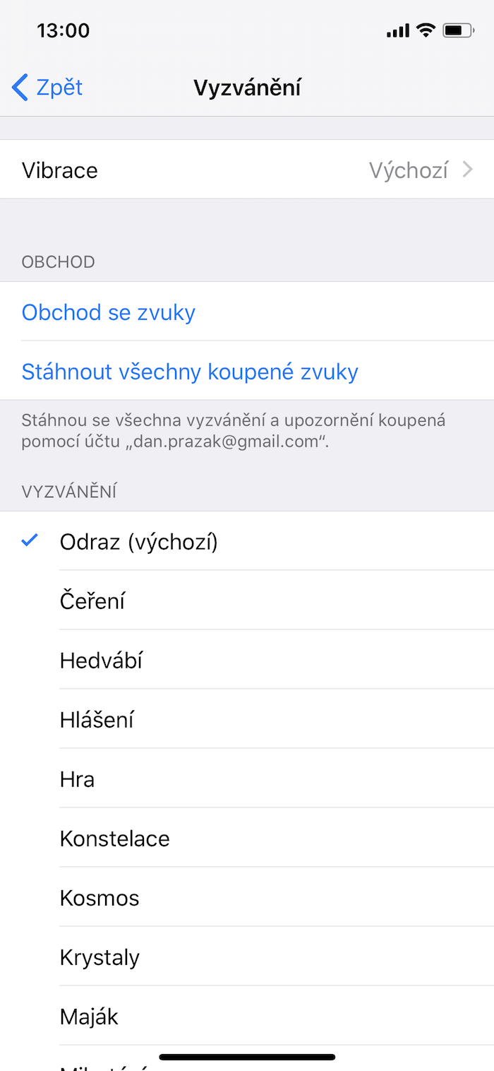 smartphone settings screen