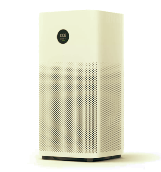 white air purifier closeup