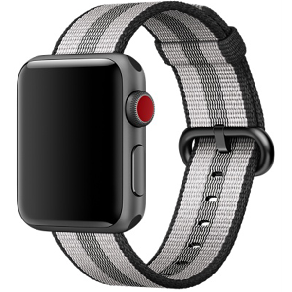apple watch with striped band