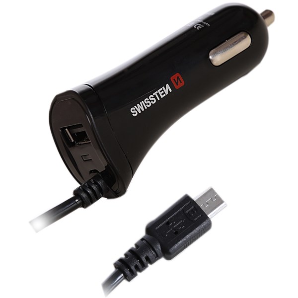 black usb car charger