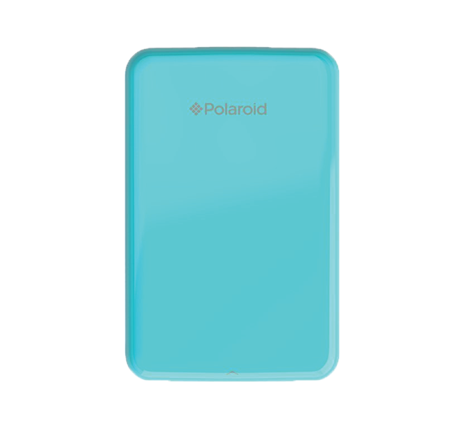 blue polaroid photo printer