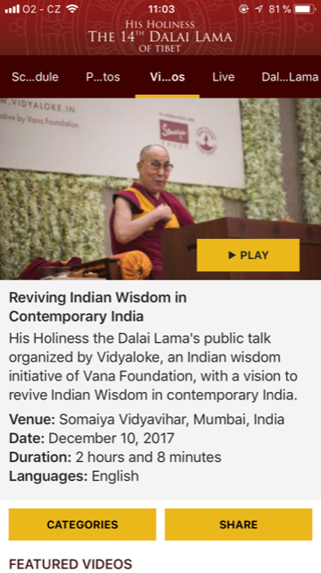 dalai lama public talk