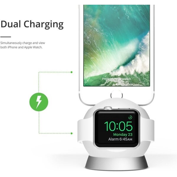 dual charging dock setup