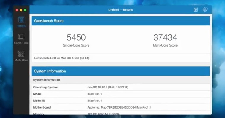 geekbench score display geekbench score display