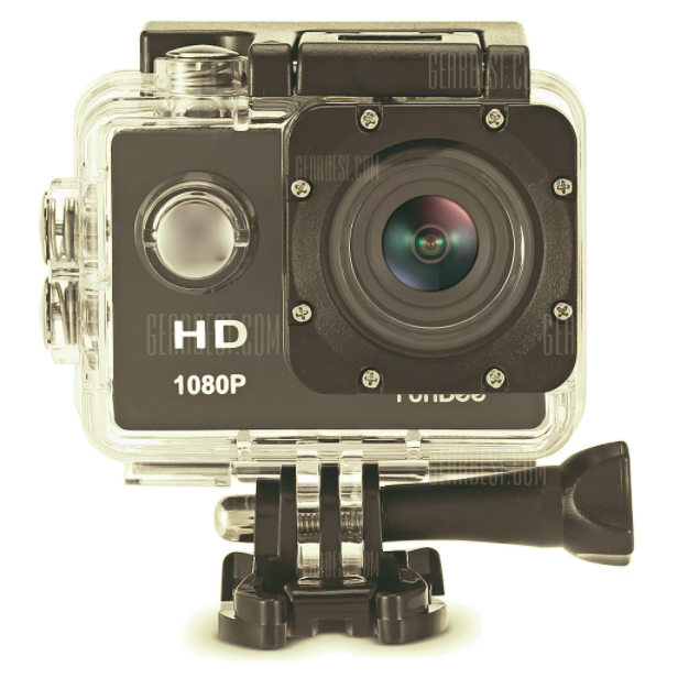 hd action camera front view
