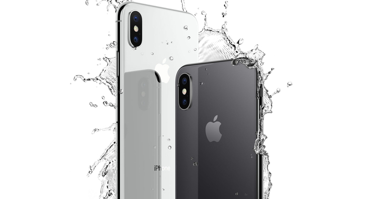 iphone x water splash