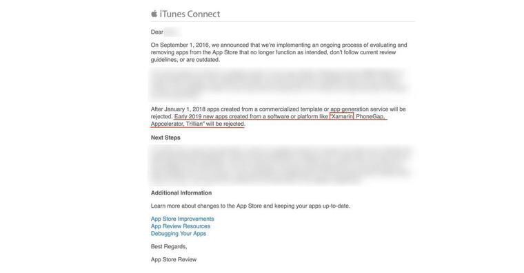 itunes connect email notification