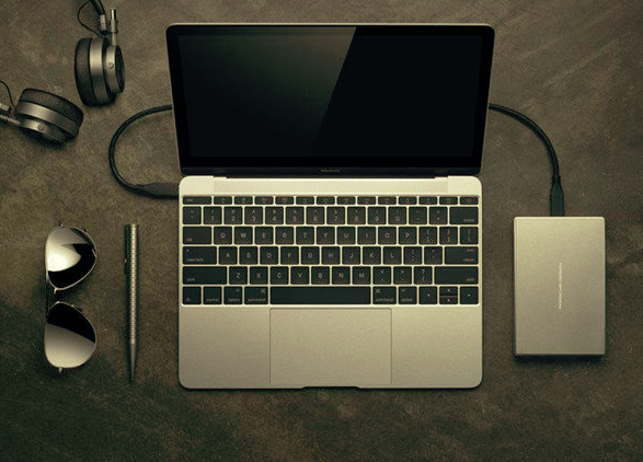 laptop with accessories