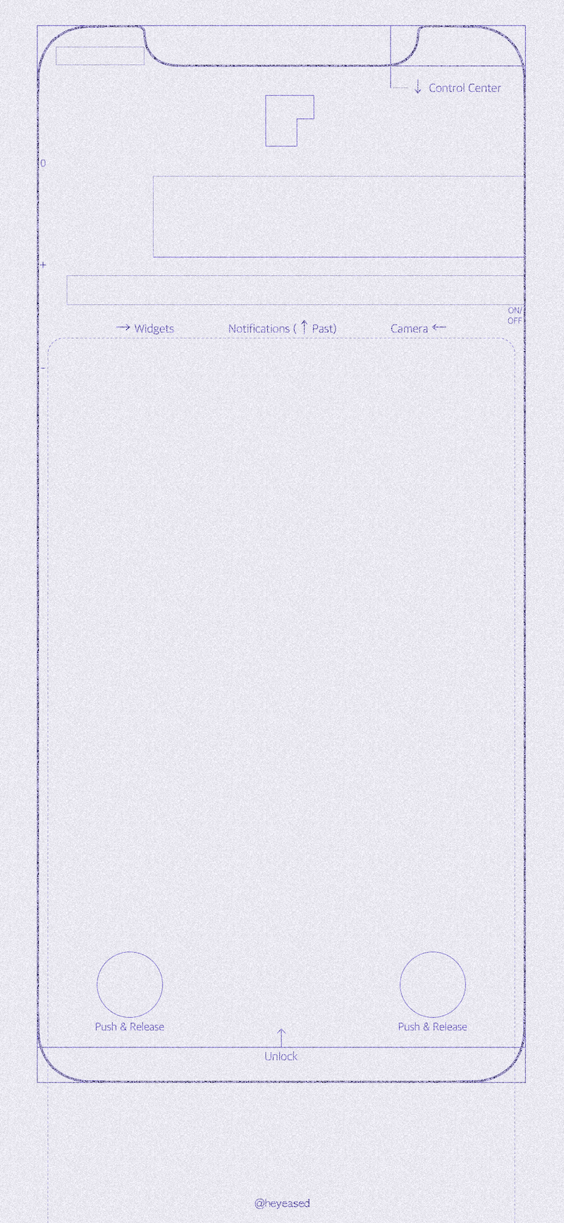 light blueprint smartphone interface