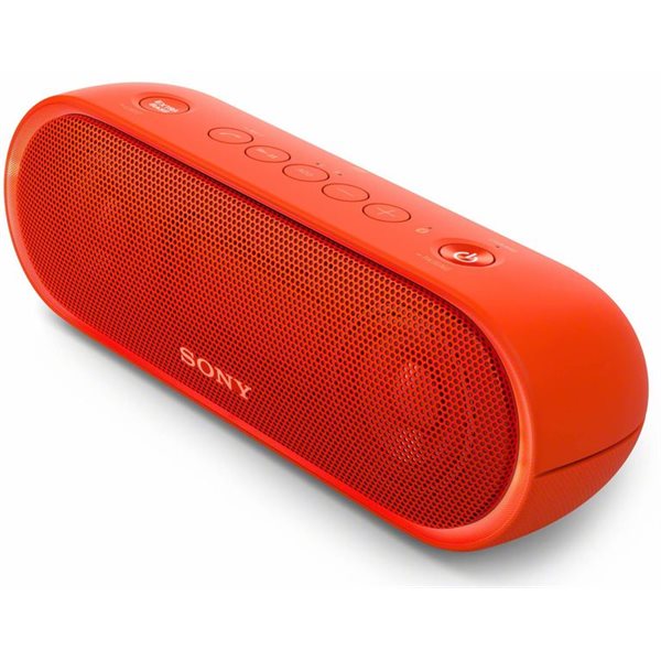 red sony bluetooth speaker