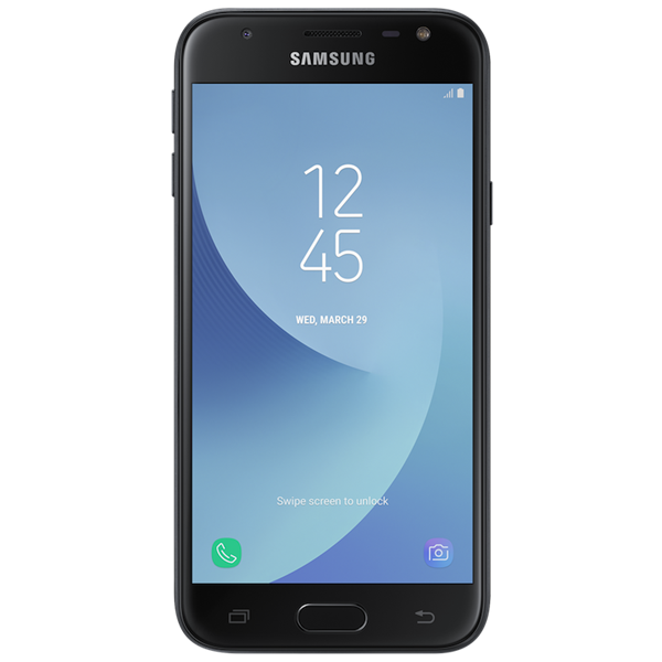 samsung smartphone front view