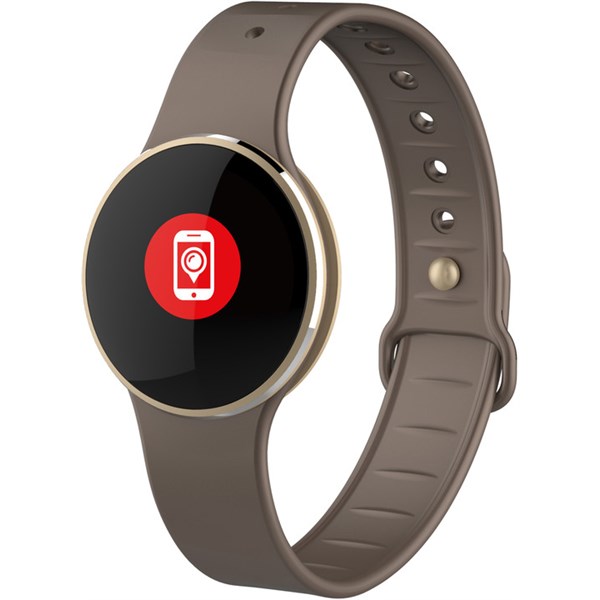 smartwatch with brown strap