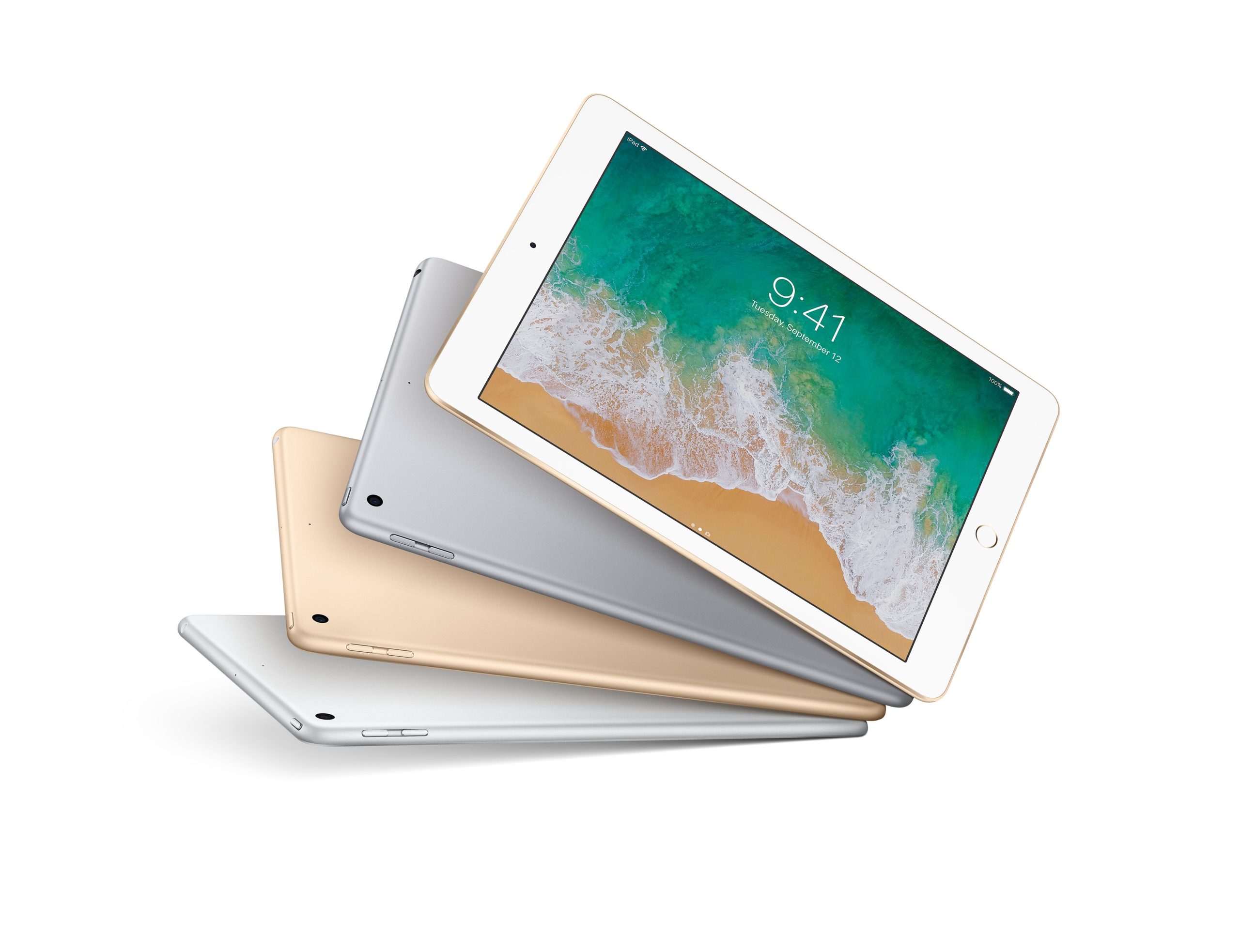 stacked ipads display