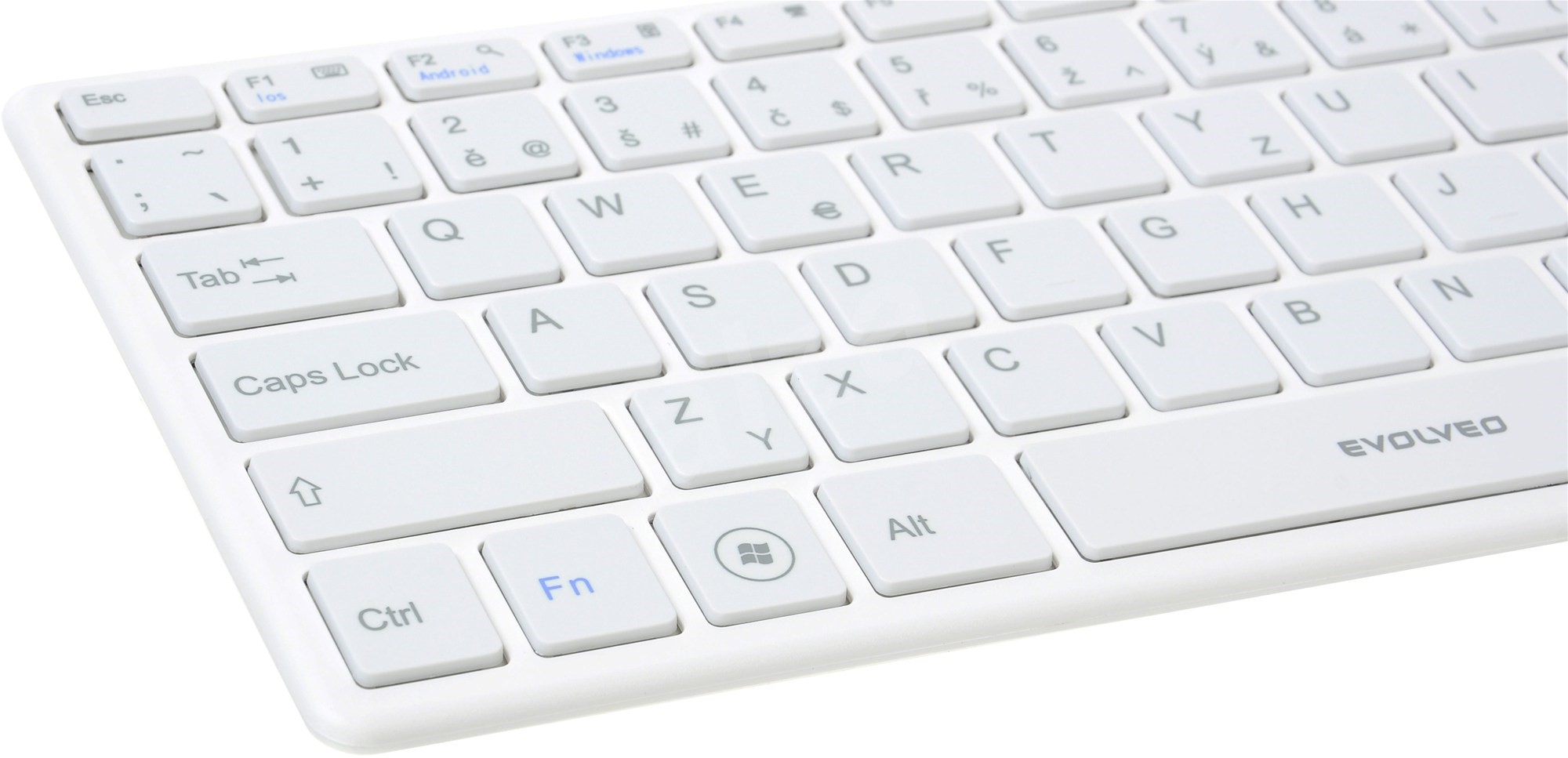 white wireless keyboard