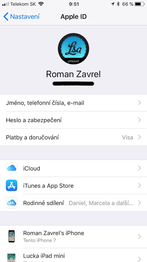 apple id settings screen