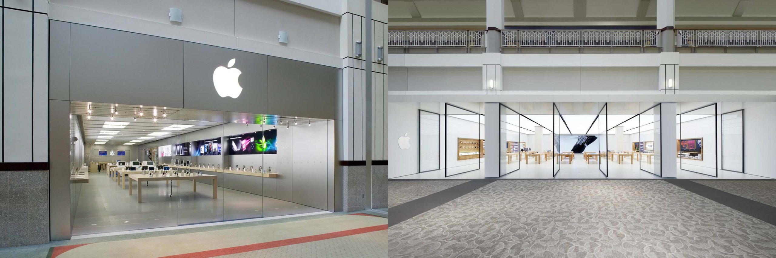 apple store interior comparison