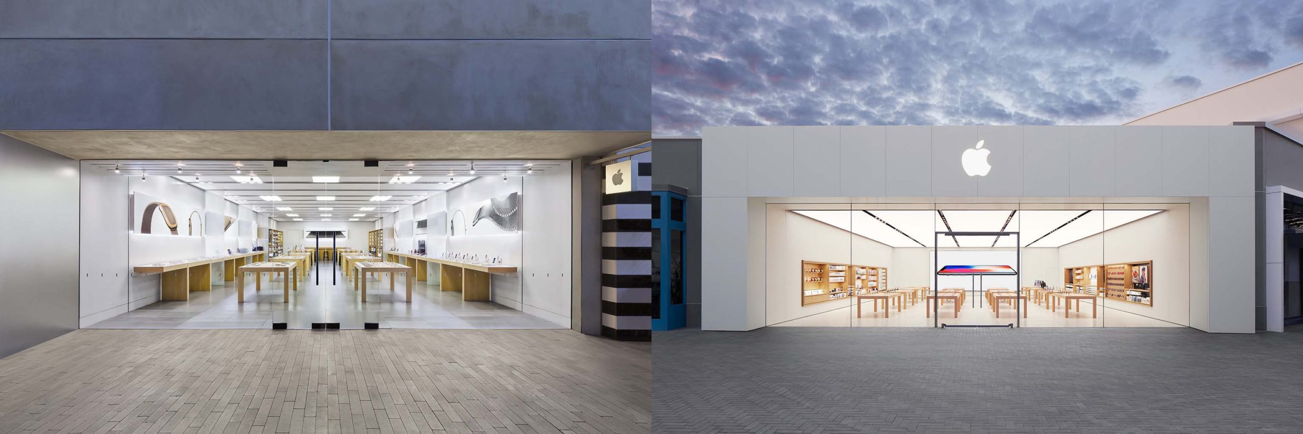 apple store wooden roof