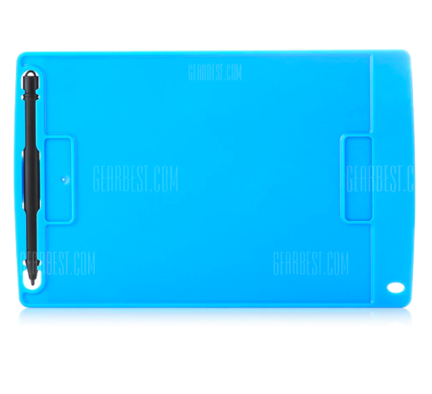 blue drawing tablet back