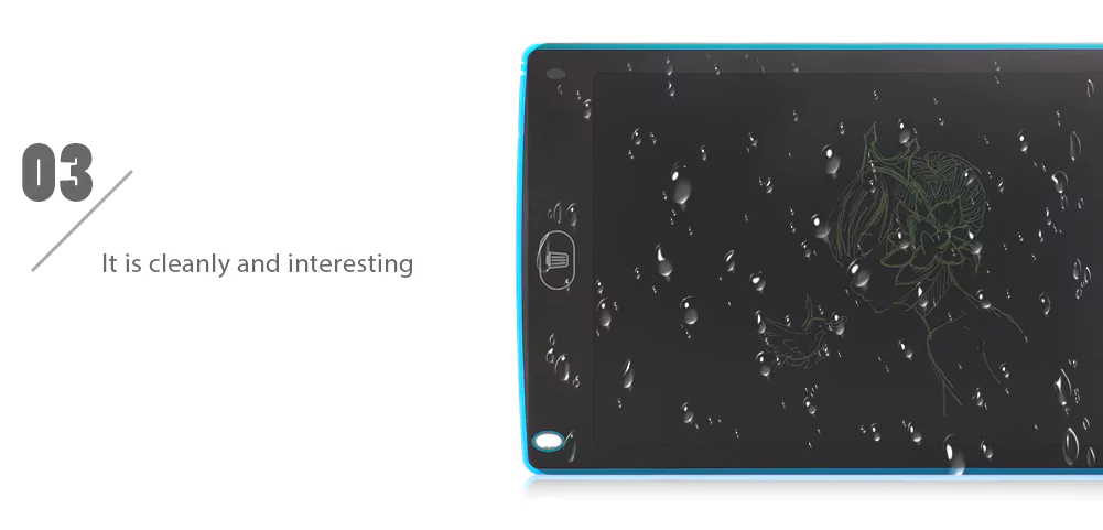 blue drawing tablet on desk