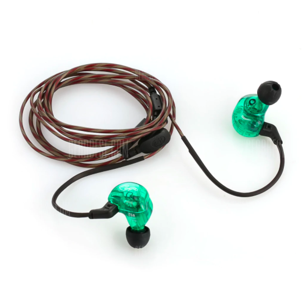 earbuds with coiled cable