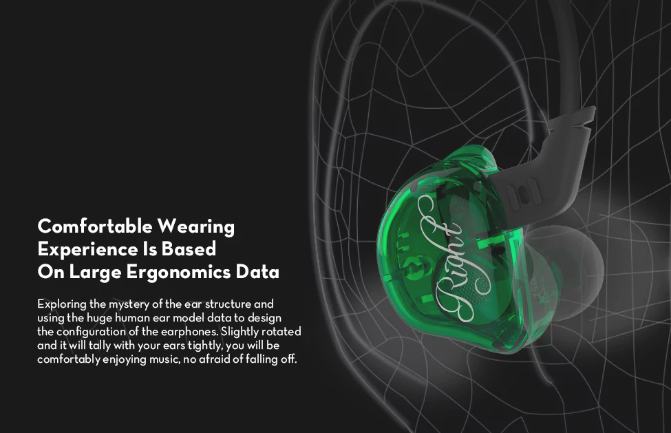 ergonomic earbud design