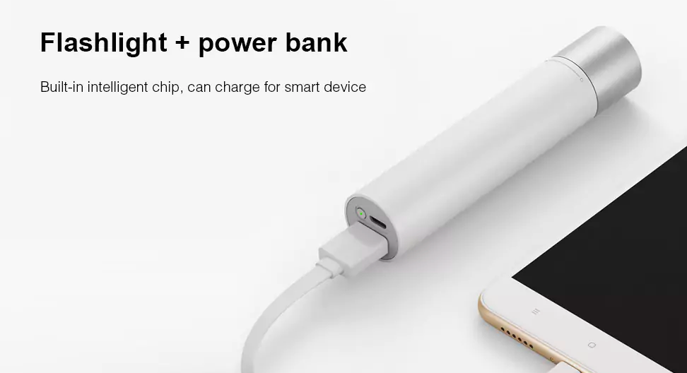flashlight power bank combo