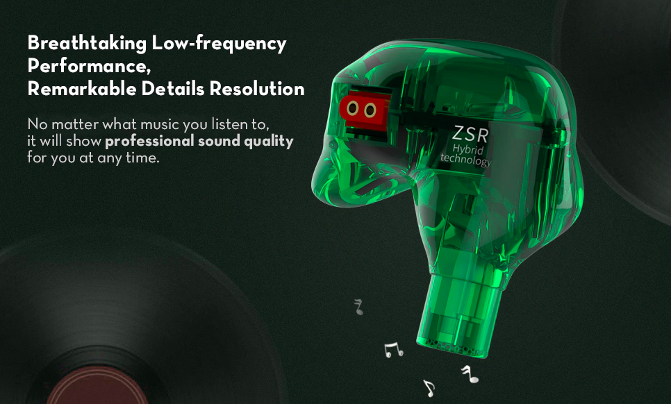 green earbud low frequency performance