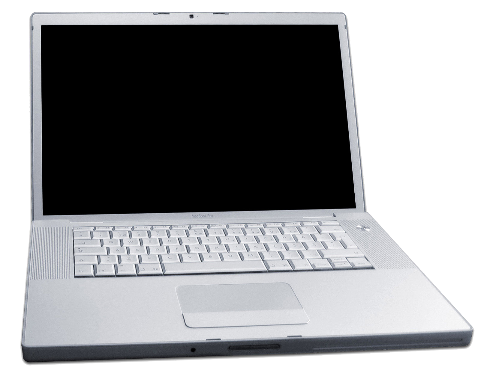 open silver laptop