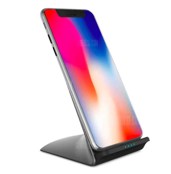 phone on wireless charger