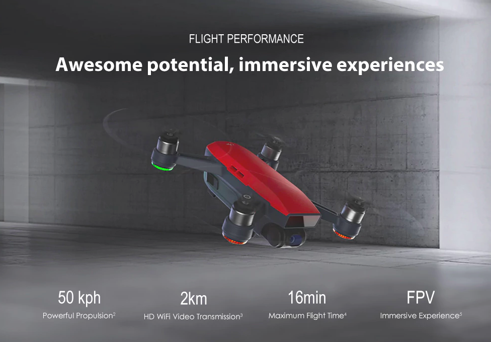 red drone flight performance