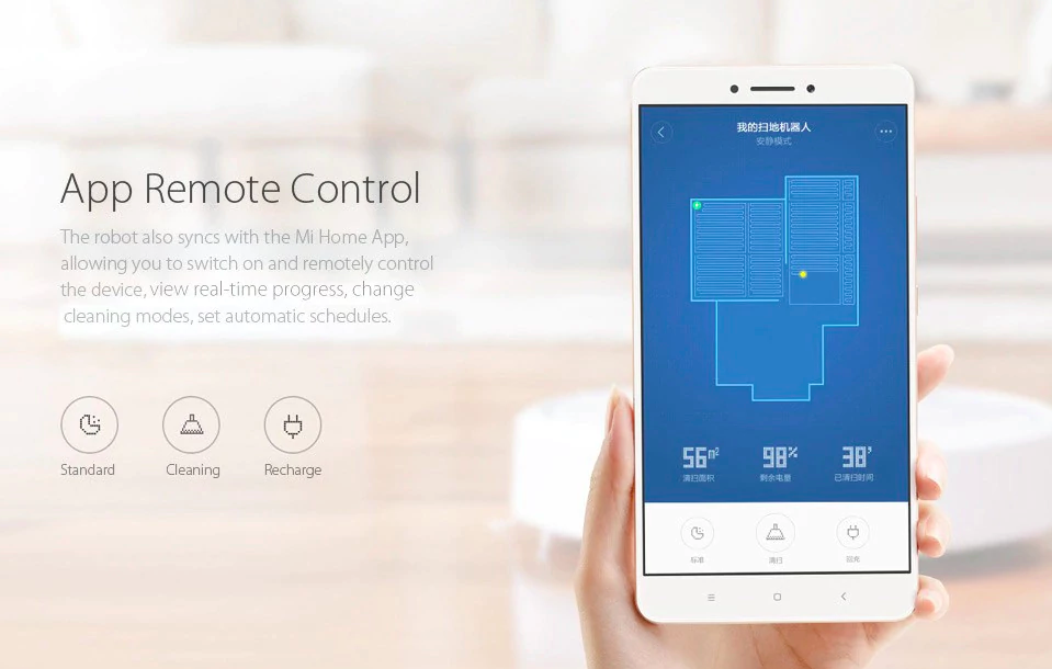 robot vacuum app control