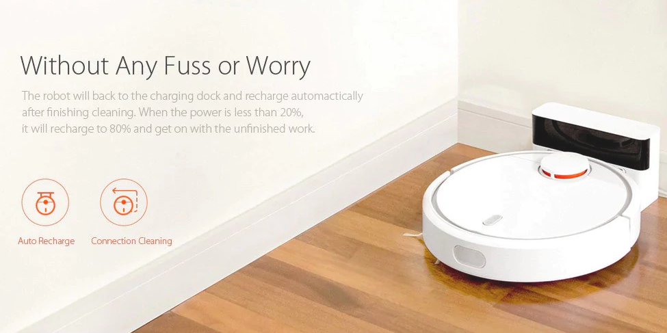 robot vacuum auto recharge