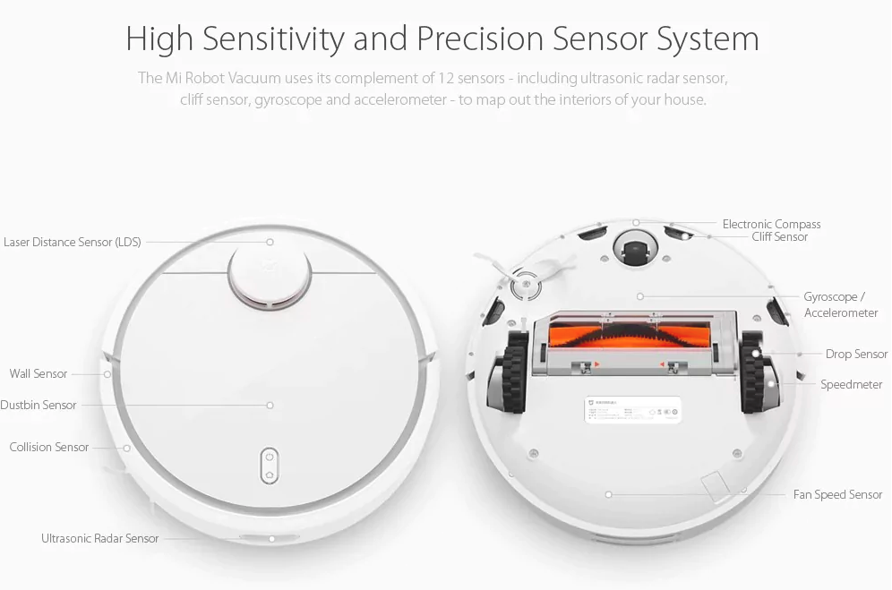 robot vacuum sensor system