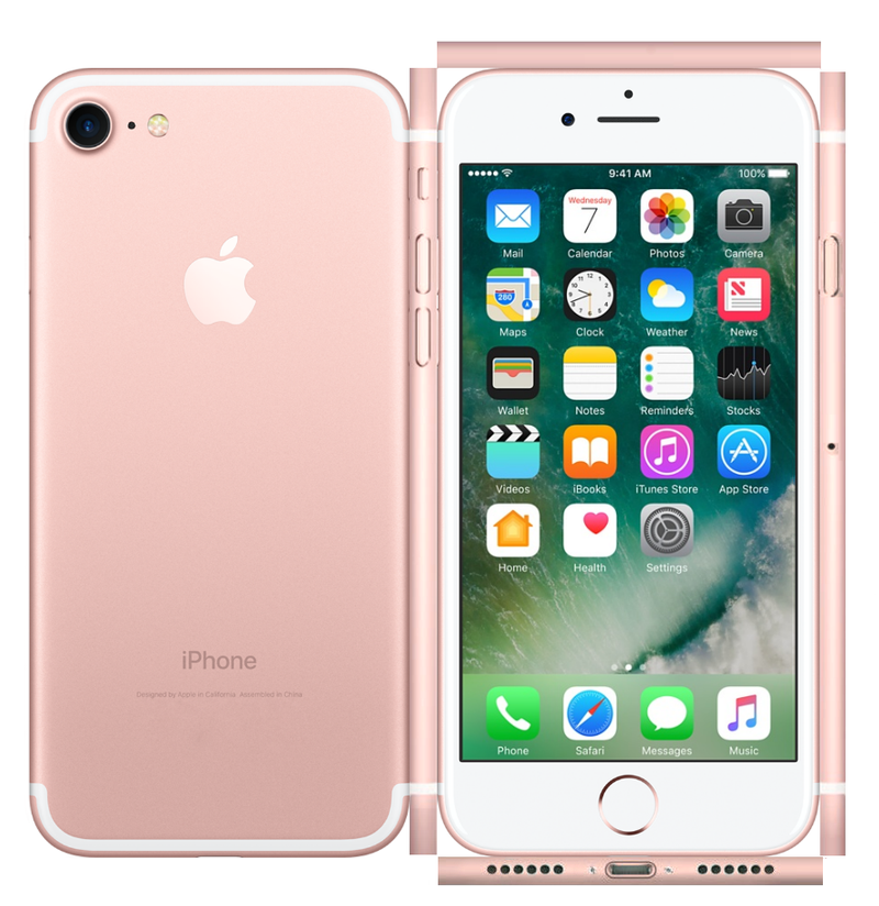rose gold iphone front back