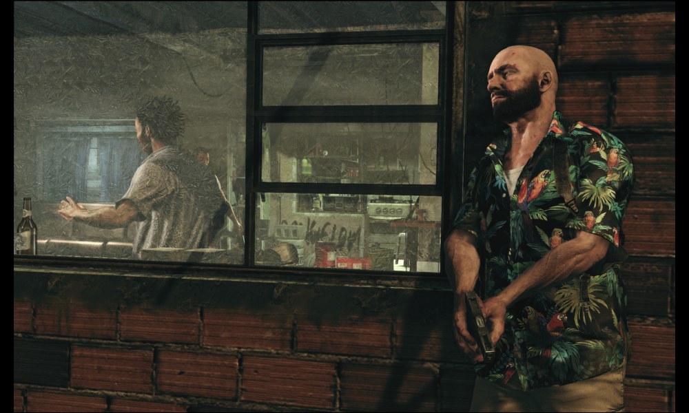 video game character bar scene