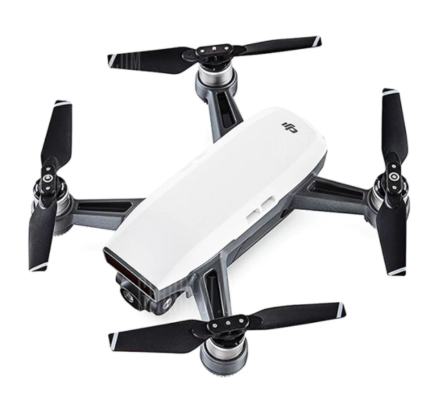 white drone top view