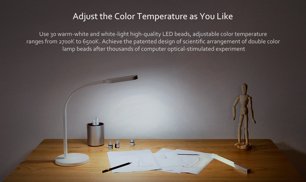 adjustable color temperature lamp