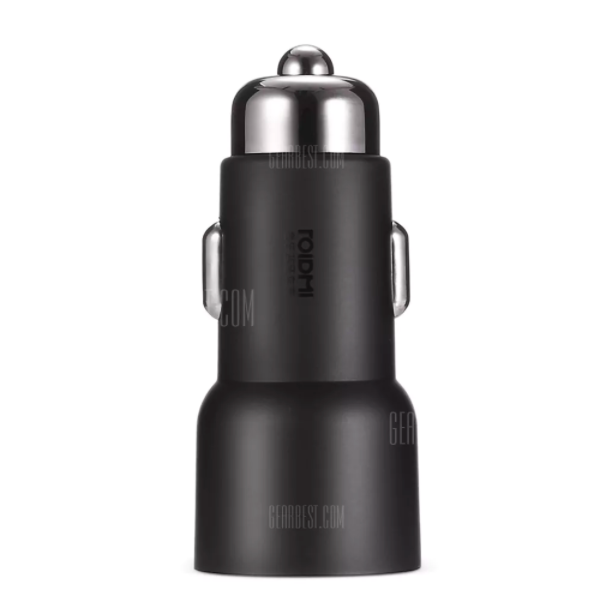 black car charger front view
